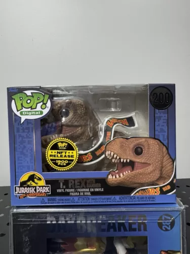 T-Rex With Banner #200 - Jurassic Park - Digital (LEGENDARY) - Funko Pop
