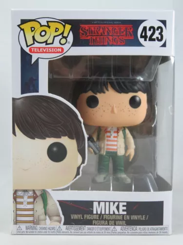 Television Funko Pop - Mike - Stranger Things - No. 423 - Free Protector