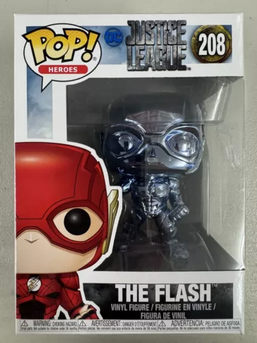 The Flash (BLUE CHROME) 208 ~ DC Heroes: Justice League ~ Funko Pop Vinyl