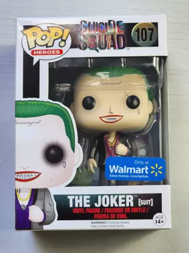 The Joker Suit Walmart Exclusive 107 Suicide Squad DC Funko POP Vinyl