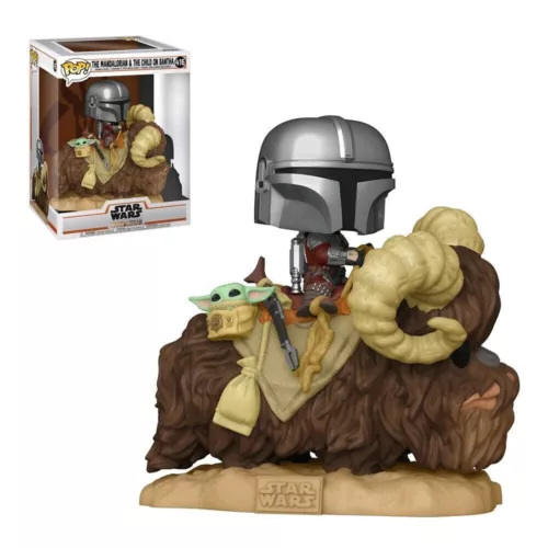 The Mandalorian & Child on Bantha 416 Funko Pop Vinyl New in Mint Box