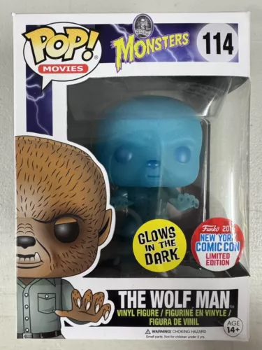 The Wolf Man (Glow) 114 ~ Universal Monsters ~ Funko Pop Vinyl ~ GTID ~ Movies