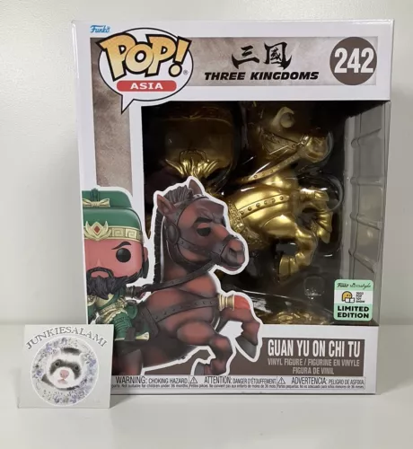 Three Kingdoms #242 Guan Yu on Chi Tu Funko Pop! Asia Mindstyle Exclusive Gold