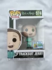 TRACKSUIT JERRY #574 RICK AND MORTY *OFFICIAL CON STICKER* FUNKO POP + PROTECTOR