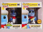 Two Funko Pops! Games Cuphead Chef Saltbaker #900 Chase Edition and Common