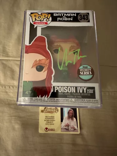Uma Thurman Poison Ivy 343 Funko Pop Autograph Celebrity Authentics
