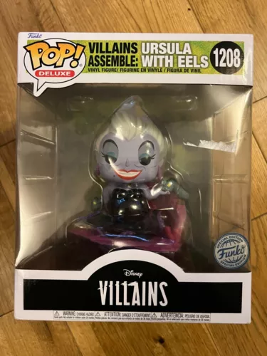 Ursula with Eels Funko Pop Deluxe Disney Villains Assemble #1208  BNIB Figure