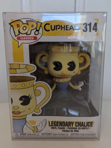 VAULTED Funko Pop! Games: #314 Cuphead - Legendary Chalice, In Protector, New
