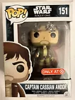 WITH PLASTIC CASE FUNKO POP! STAR WARS  ROUGUE ONE 151 CAPTAIN CASSIAN ANDOR