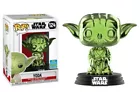 Yoda Green Chrome Star Wars SDCC 124 Funko Pop Vinyl New in Mint Box + Protector
