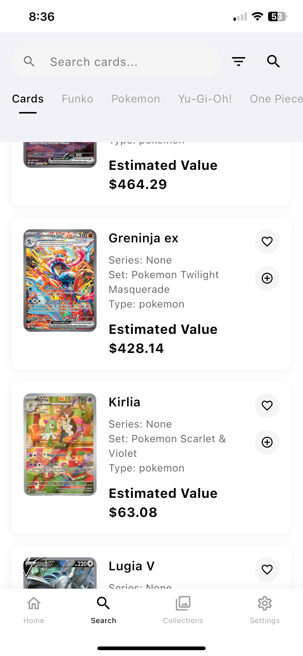CollectorWorth Wishlist Feature
