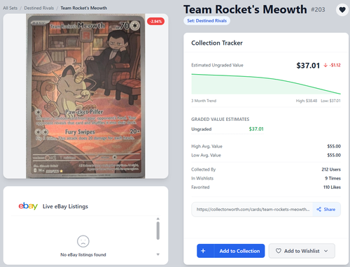Team Rocket's Meowth #203