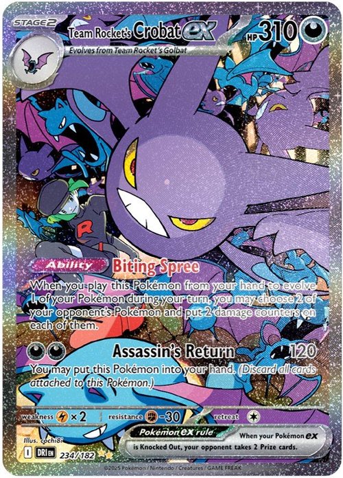 Team Rocket’s Crobat – Dark/Poison-type, SIR