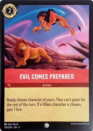 Evil Comes Prepared