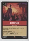 Be Prepared
