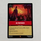 Be Prepared