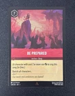 Be Prepared