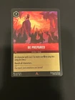 Be Prepared