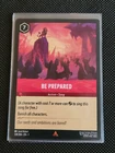 Be Prepared