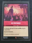 Be Prepared