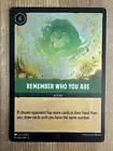 Remember Who You Are