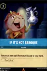 If It's Not Baroque