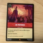 Be Prepared