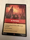 Be Prepared