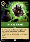 The Beast is Mine!