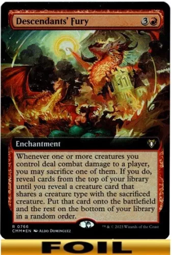 Descendants' Fury [Extended Art Foil] #
