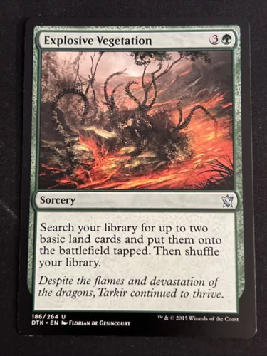 Explosive Vegetation