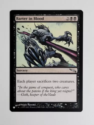 Barter in Blood