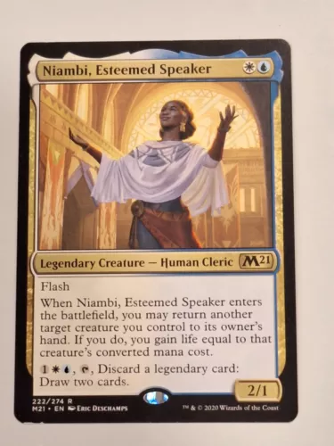 Niambi, Esteemed Speaker