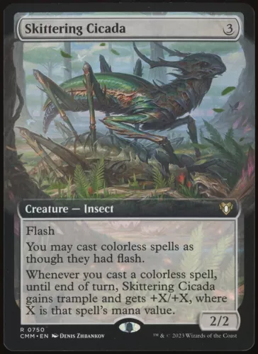 Skittering Cicada [Extended Art Foil] #