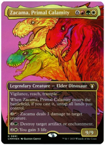 Zacama, Primal Calamity [Borderless Foil] #
