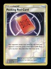 Peeking Red Card