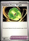 Cynthia's Power Weight