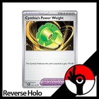 Cynthia's Power Weight
