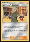 Lt. Surge's Strategy