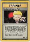 Lt. Surge's Secret Plan