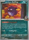 Team Rocket's Koffing