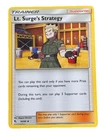 Lt. Surge's Strategy
