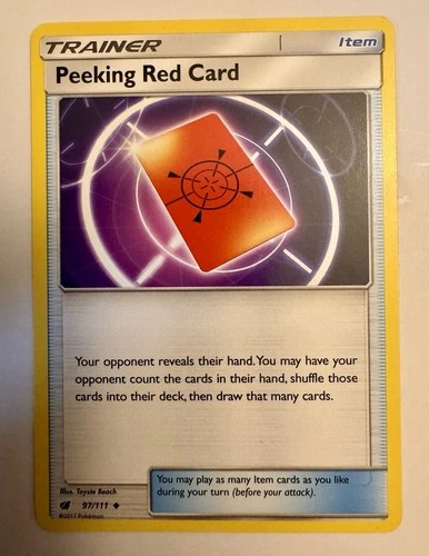Peeking Red Card