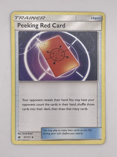 Peeking Red Card