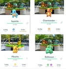 Bulbasaur, Charmander, Squirtle