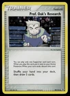Prof. Oak's Research