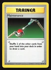 Maintenance