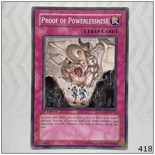 Proof of Powerlessness