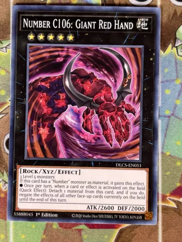 Number C106: Giant Red Hand