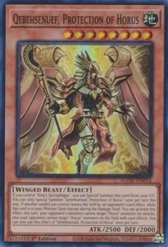 Qebehsenuef, Protection of Horus